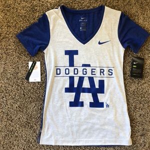 Nike Dri-Fit v-neck LA Dodgers shirt size XS